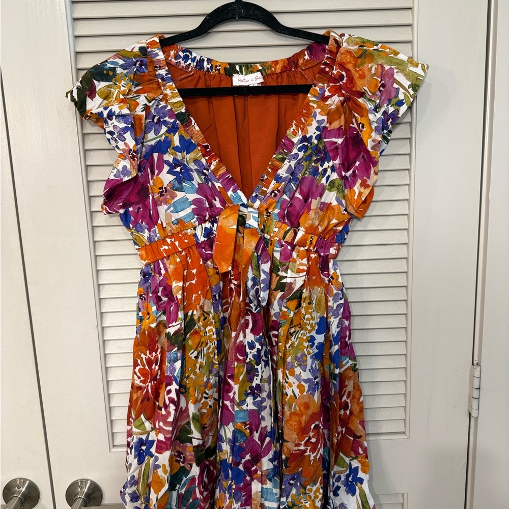 Floral Multicolor Mini Dress